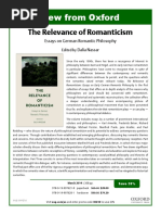 The Relevance of Romanticism Essays On G PDF