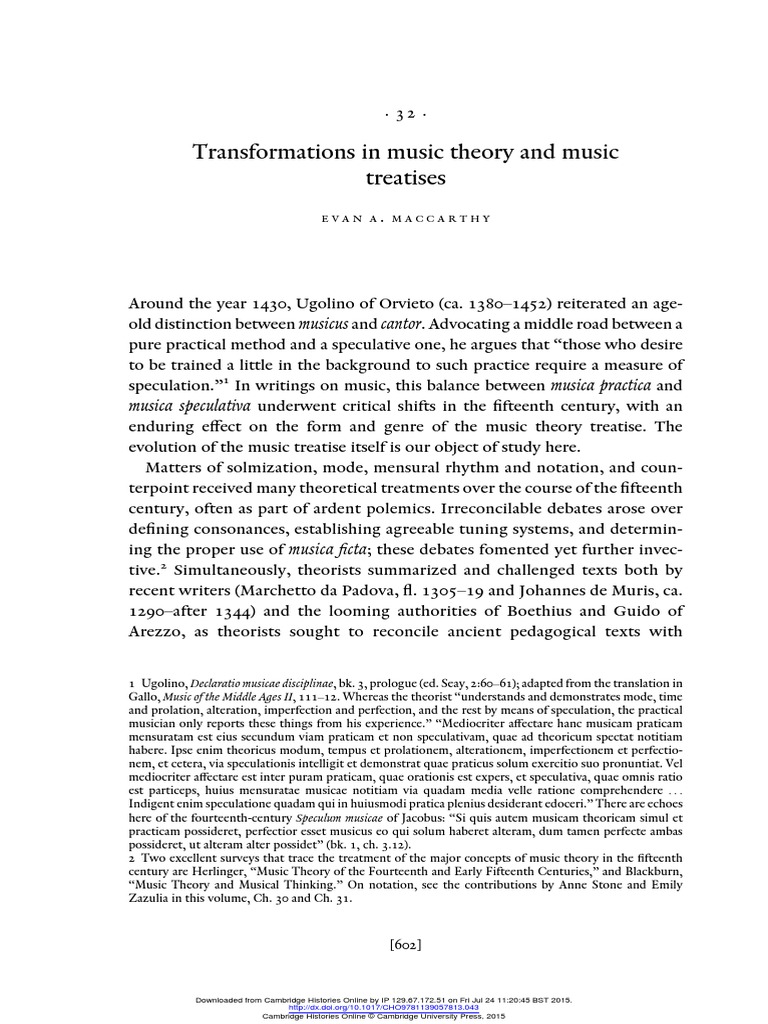 Transformations in Music Theory and Musi | PDF | Mode (Music) | Music ...
