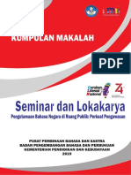 Kumpulan Makalah Semiloka Pengutamaan Bahasa Negara 2019 PDF