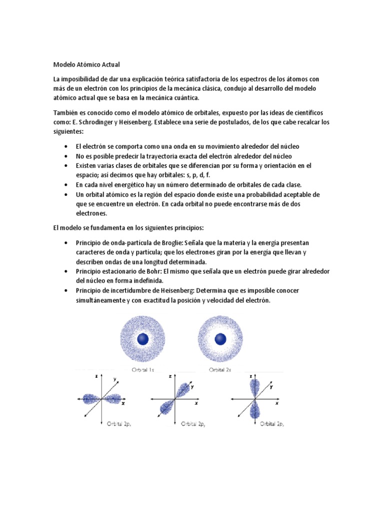 Modelos Atomicos | PDF | Electrón | Orbital atómico