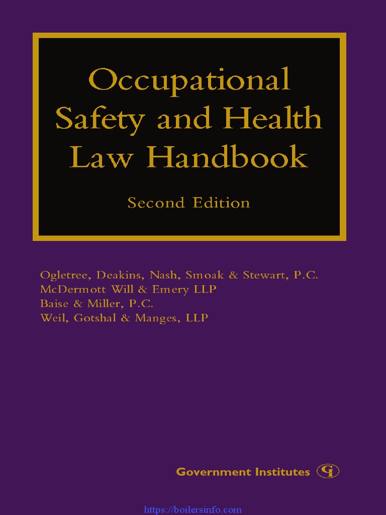 Occupational Safety and Health Law Handbook.pdf Occupational Safety