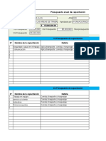 Presupuesto Anual de Capacitación Empresa ALPURA S.a.S