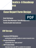 16 Case Report Form Design