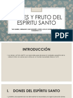 Dones y fruto del Espíritu Santo