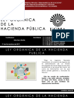 Ley Orgánica de La Hacienda Pública