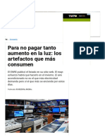 Para No Pagar Tanto Aumento en La Luz_ Los Artefactos Que Más Consumen - TN.com.Ar