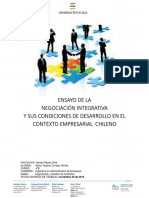 La negociación integrativa y sus condiciones de desarrollo en el contexto empresarial chileno