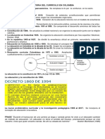 Historia Del Currículo en Colombia