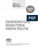 Jurnal 11 Demokratisasi Rekrutmen Partai Politik