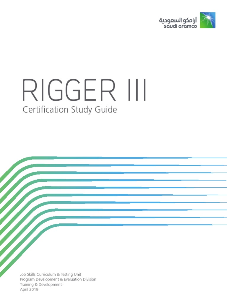 Rigger III Certification Study Guide 2019 PDF Crane (Machine