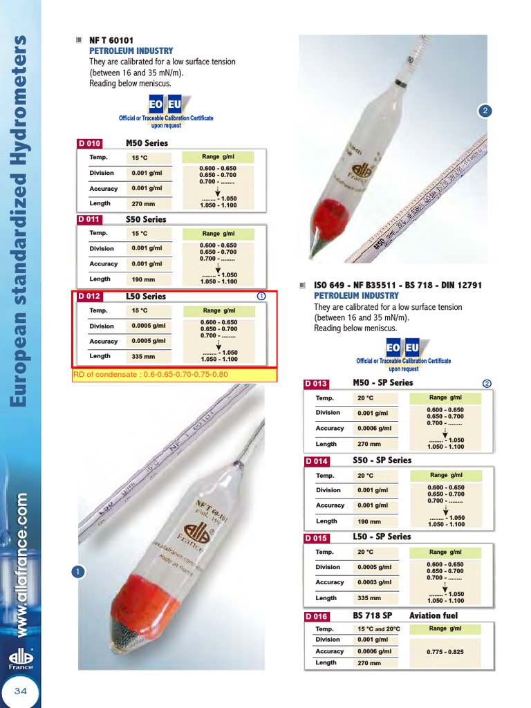 ALLA FRANCE (Hydrometer) PDF Nature