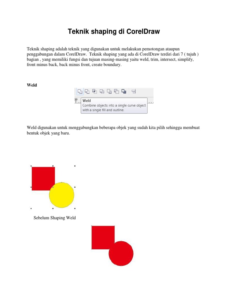 Teknik Shaping Di Coreldraw Pdf