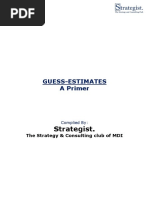 Guesstimation Questions for Interviews | PDF
