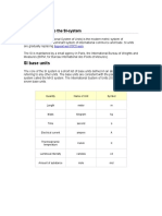 SI System Introduction