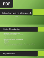 Introduction To Windows 8