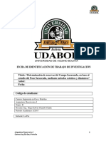 Determinación de Reservas Del Campo Sararenda, en Base Al Estudio Del Pozo Sararenda, Mediante Métodos Estáticos y Dinámicos