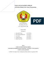 SUPPLEMENT 14 Operational Decision-Making Tools Linear Programming