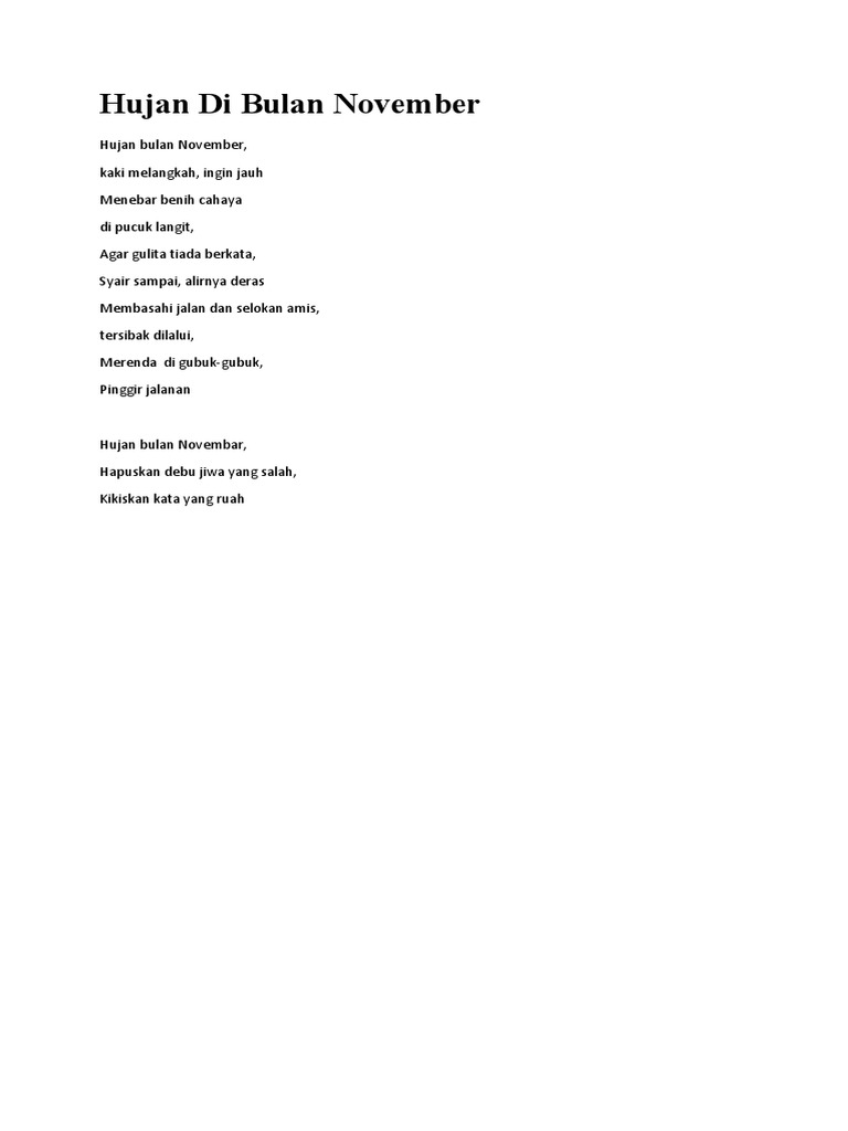 Cinta dan Hujan karya Puthut EA tema hujan dan suasana