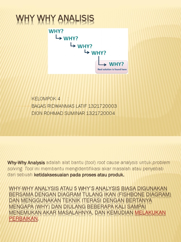 Why Why Analisis | PDF