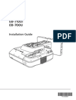 Epson Projector EB-700U Installation Guide