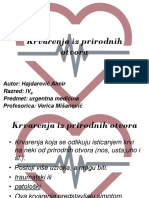 Krvarenja Iz Prirodnih Otvora