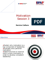 Motivation Session 3: Developing Leadership Through Understanding Motivation