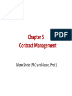 Chapter Five - Contract Management