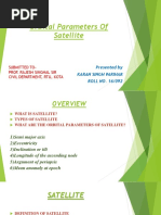 Orbital Parameters of Satellite by Karan Singh Parihar