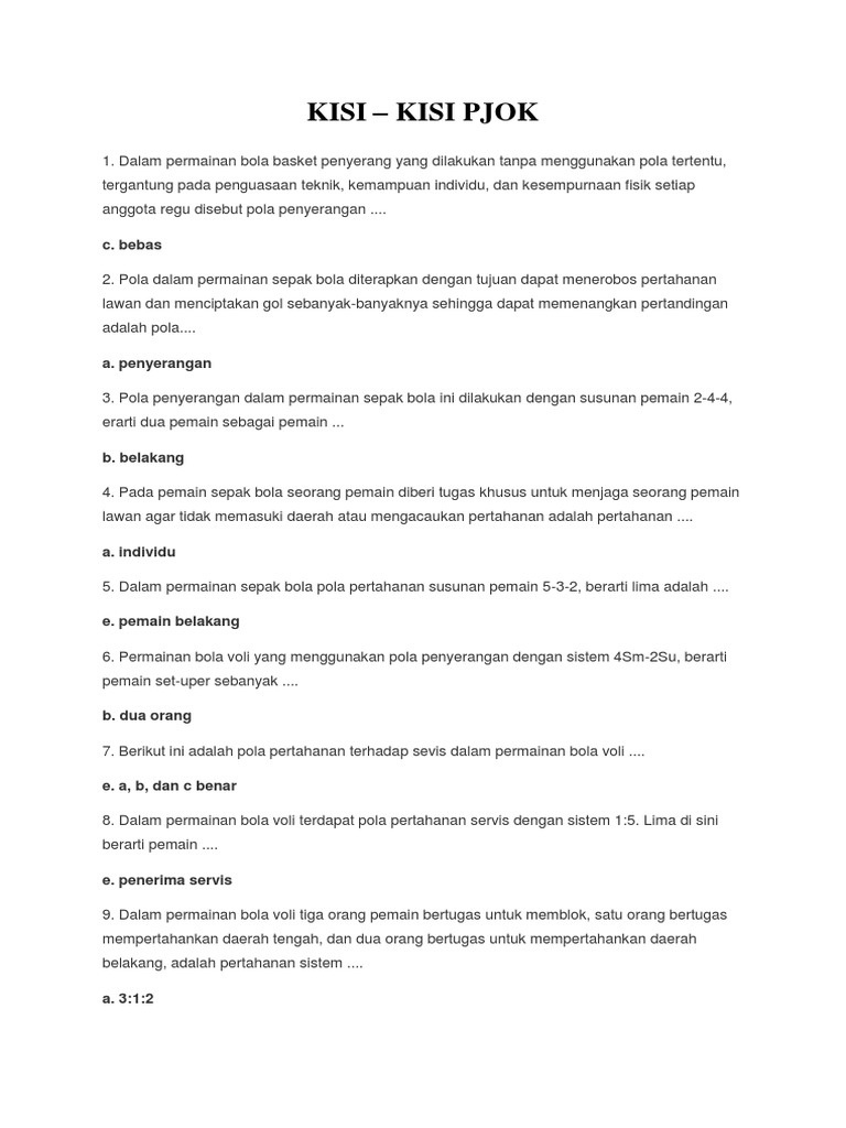 Pjok Pdf