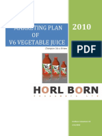 Marketing Plan of V6 Vegetable Juice