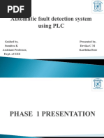 Automatic Fault Detection System Using PLC