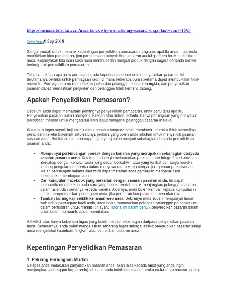 Kajian Pasaran dan Audiens Sasaran dalam Industri Sekolah Bahasa