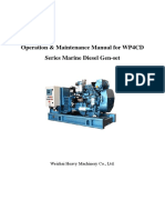 Operation Manual For WP4CD Series Marine Diesel Gen-Set