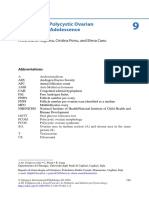 Diagnosis of Polycystic Ovarian 9 Syndrome in Adolescence