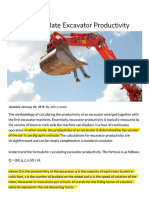 How To Calculate Excavator Productivity