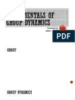Fundamentals of Group Dynamics