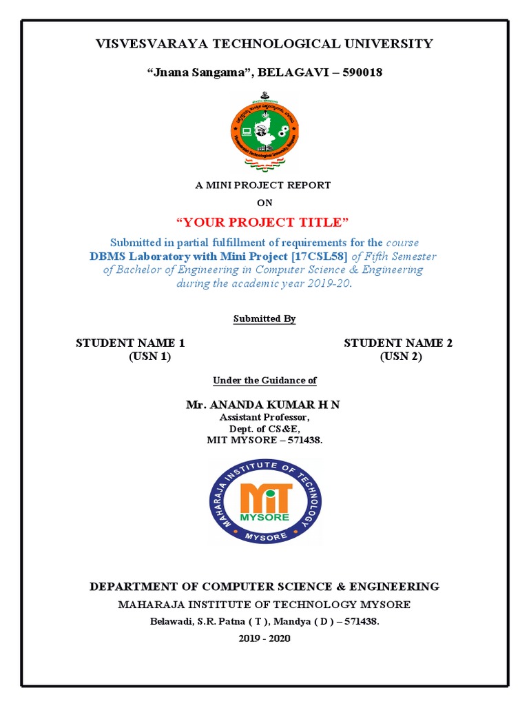 Dbms Project Report-Header Draft | PDF | Sql | Digital Technology