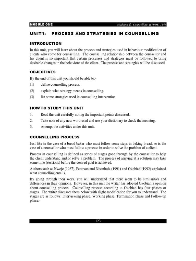 1ac96counseling Process PDF | PDF | Psychotherapy | Records Management