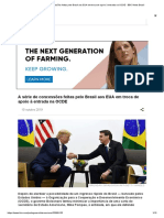 A Série de Concessões Feitas Pelo Brasil Aos EUA Em Troca de Apoio à Entrada Na OCDE - BBC News Brasil