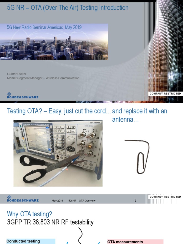 5G NR OTA Testing Overview | PDF | Antenna (Radio) | Radio