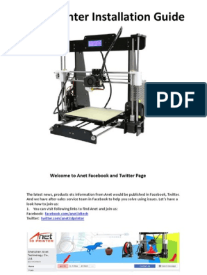 Mathis handling ulykke A8 3D Printer Installation Instructions PDF | PDF | Screw | Nut (Hardware)