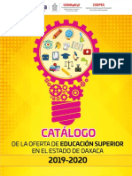 Catálogo de Licenciaturas 2019 - 2020