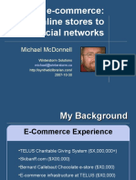 E-Commerce: From Online Stores To Social Networks: Michael Mcdonnell
