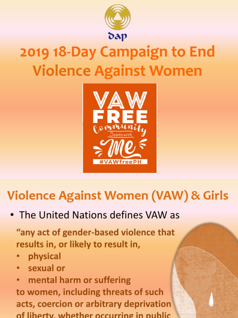 2019 Campaign to End Violence Against Women | PDF | Violence | Violence ...