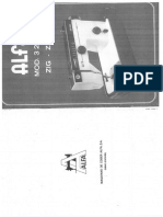 Manual de Instrucciones ALFA - Modelo 3242 PDF