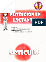 Articulo - Nutricion en Lactantes