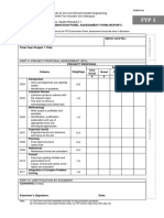 Form G 01 - Examination Panel Assessment Form Fyp 1 Report 130519