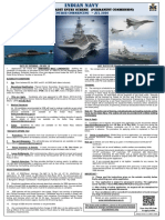 Notification Indian Navy 102 B Tech Cadre Entry Scheme