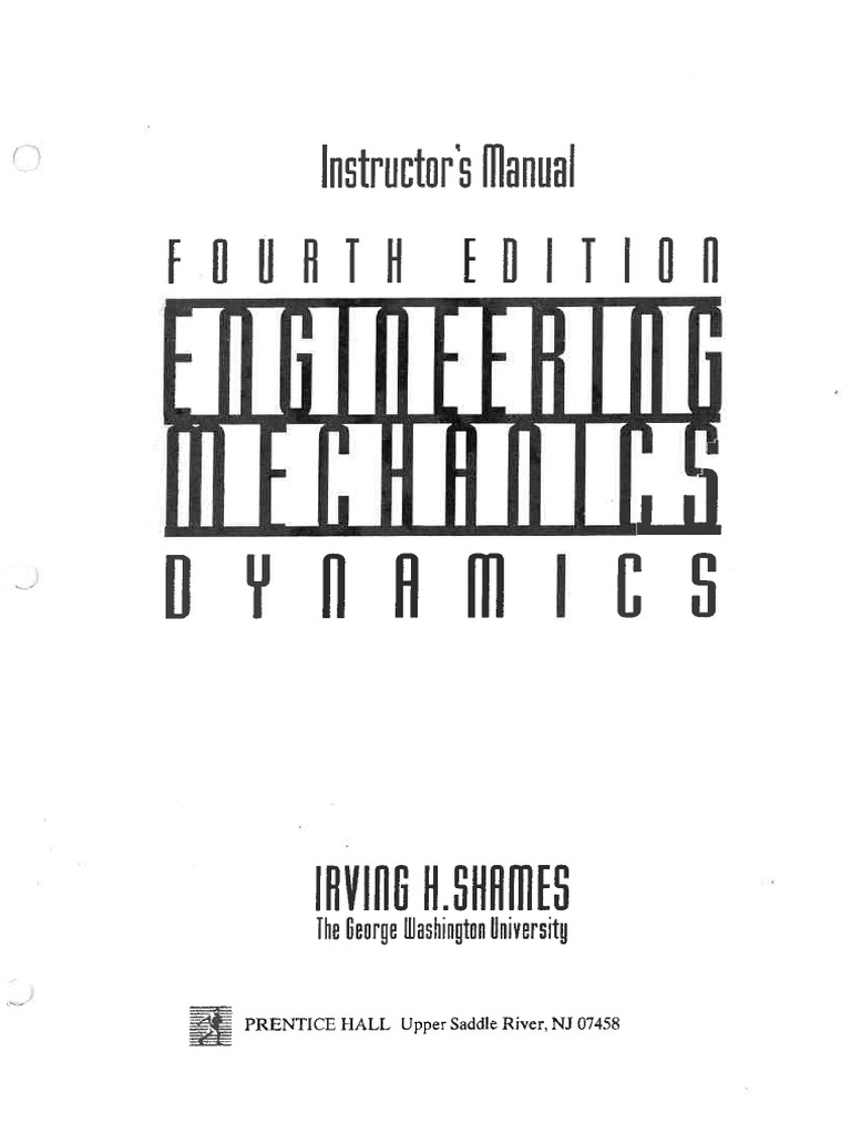 IRVING H SHAMES ENGINEERING MECHANICS SOLUTIONS PDF intelligence overview