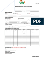 Non Property Application Form